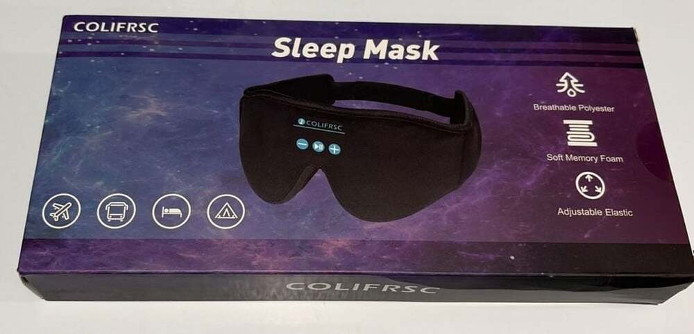 Colifrsc 3D Wireless Bluetooth Sleep Mask with Headphones
